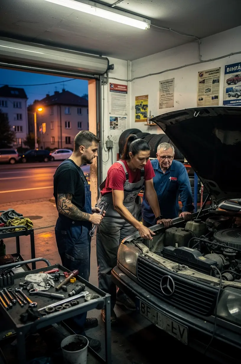 Kontrolný zoznam s najčastejšími dôvodmi neúspechu na STK ležiaci na stole v autoservise.